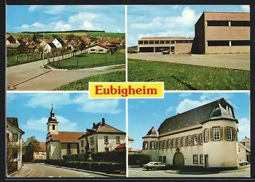 AK Eubigheim, an der Kirche, Teil- und Gesamtansicht