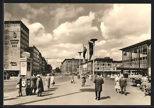 AK Münster i. W., Am Hauptbahnhof