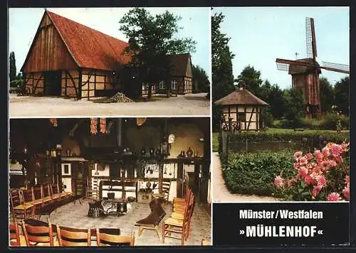 AK Münster i. W., Freilichtmuseum, Gasthaus Mühlenhof