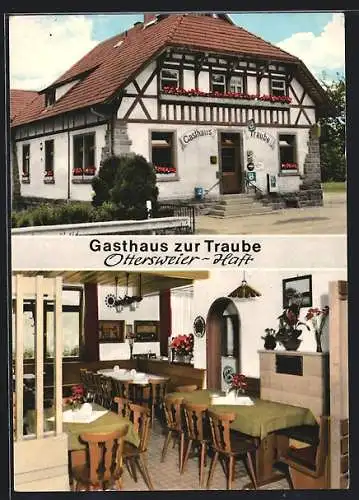 AK Ottersweier /Haft, Gasthaus z. Traube, Bes. Rudolf Wanner