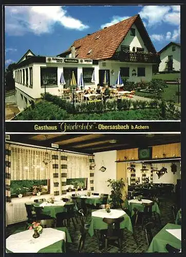 AK Obersasbach, Restaurant Grindestube, Bes. Fam. Löffler, Erlenbadstr. 24-26
