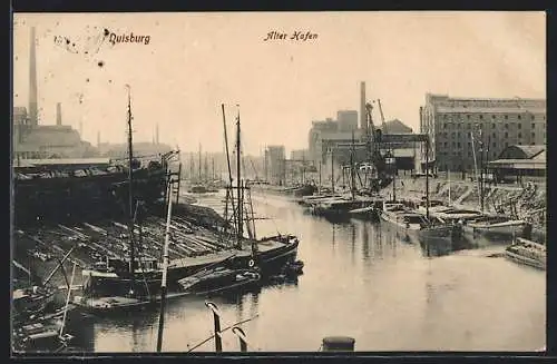AK Duisburg, Boote am Alten Hafen
