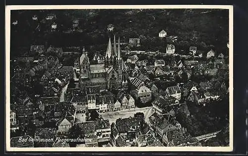 AK Bad Gelnhausen, Teilansicht vom Flugzeug aus