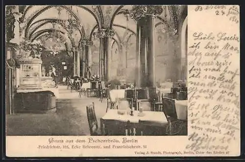 AK Berlin, Restaurant Pschorrbräu, Friedrichstr. 165
