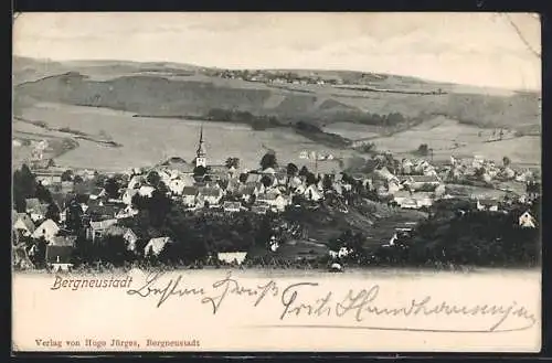 AK Bergneustadt, Ortsansicht aus der Vogelschau