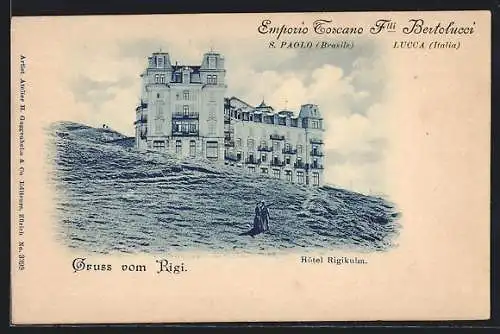 AK Rigi, Blick auf das Hotel Rigikulm