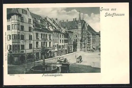 AK Schaffhausen, Apotheke zur Taube am Frohnwaagplatz