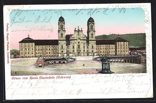 AK Maria Einsiedeln, Platz vor dem Kloster