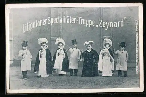 AK Liliputaner Specialitäten-Truppe Zeynard, Kleinwüchsige Artisten