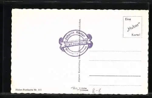 AK Geigenbauer von Mittenwald, J. Reiter, Schöpfer der Oktav-Geige