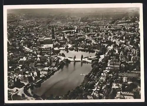 AK Kiel, Panorama rund um den Kleinen Kiel vom Flugzeug aus