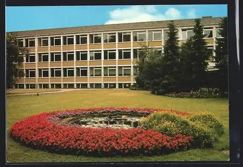 AK Werl, Ursulinen-Realschule, Gartenansicht