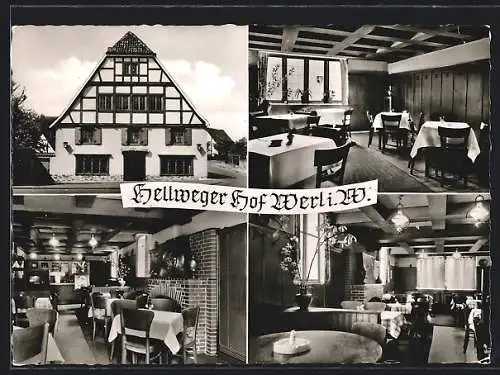 AK Werl i. W., Hotel-Restaurant Hellweger Hof, Bes. Fritz Schumacher