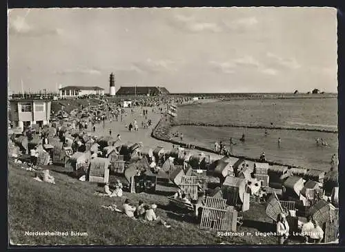 AK Büsum, Strandkörbe am Meer