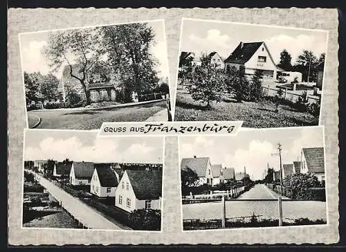 AK Franzenburg, verschiedene Orts- und Strassenansichten