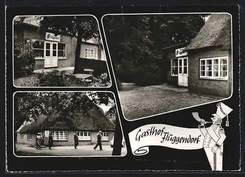 AK Schönkirchen, Gasthof Flüggendorf, Bes. H. Arp