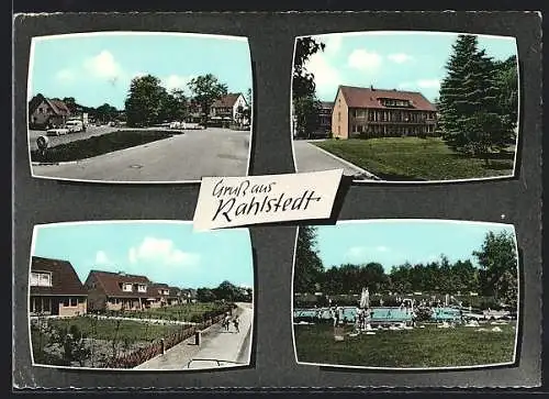 AK Hamburg-Rahlstedt, Freibad, Strassenpartien