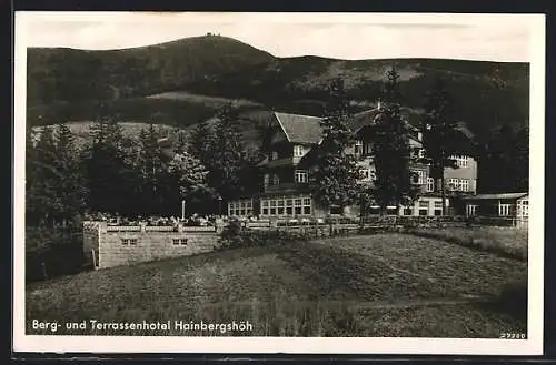 AK Hainbergshöh, Berg- und Terrassenhotel mit Café