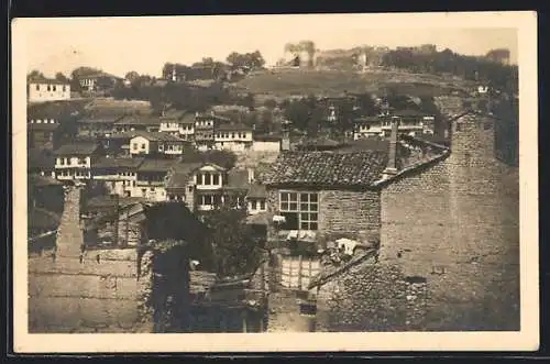 AK Ochrida, Teilansicht mit Festung