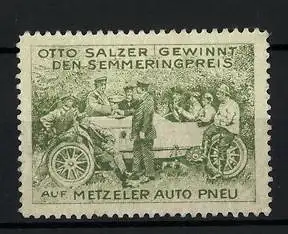 Reklamemarke Otto Salzer gewinnt den Semmeringpreis auf Metzeler Auto Pneu