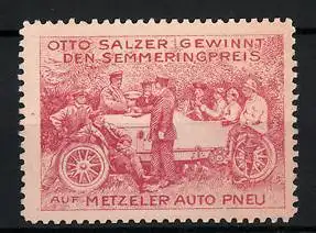 Reklamemarke Otto Salzer gewinnt den Semmeringpreis auf Metzeler Auto Pneu