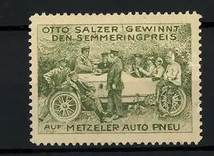Reklamemarke Otto Salzer gewinnt den Semmeringpreis auf Metzeler Auto Pneu
