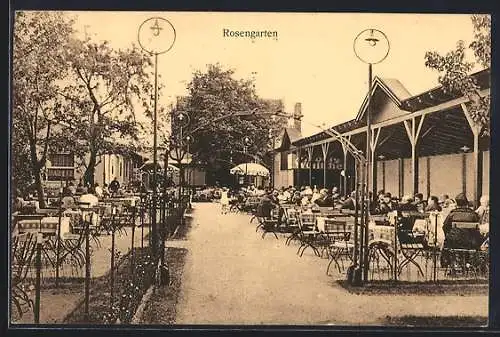 AK Celle, Gesellschaftshaus und Cafe Rosengarten, Biesterstrasse 6