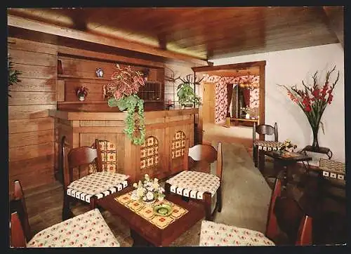 AK Bernhaupten / Obb., Hotel-Restaurant Sonnenbichl, Innenansicht