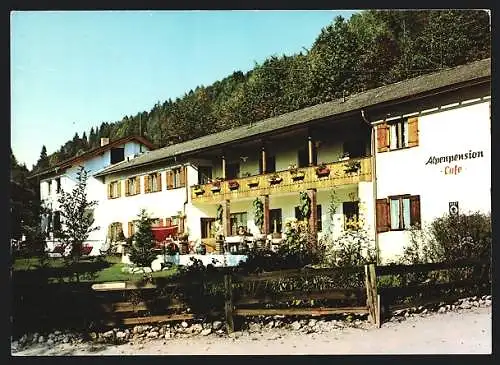 AK Kiefersfelden / Obb., Alpenpension & Café Petershof, Brünnsteinstrasse 7