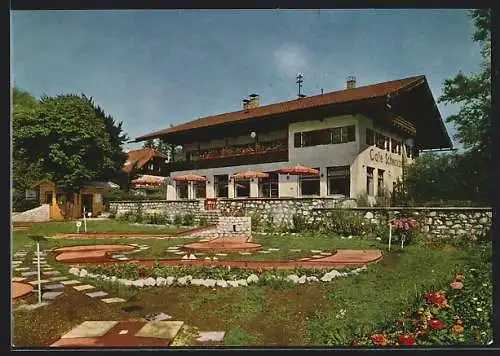 AK Oberaudorf am Inn, vor dem Cafe Schwarzenberg