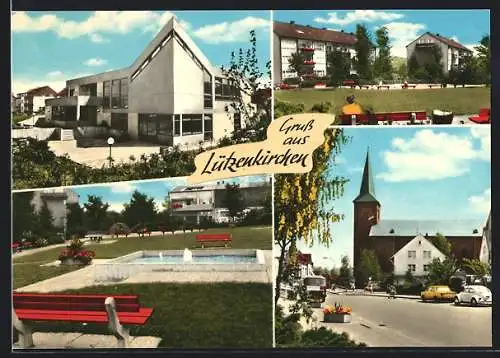 AK Lützenkirchen, Kirche, Siedlung, Springbrunnen