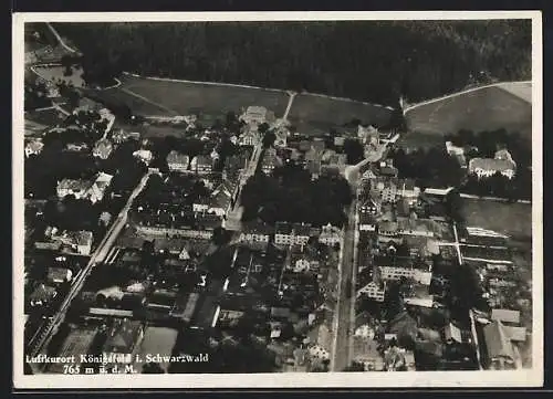 AK Königsfeld / Schwarzwald, Totalansicht, Luftbild