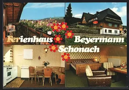 AK Schonach / Schwarzwald, Ferienhaus Beyermann, Obertalstrasse 6