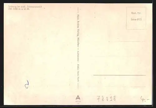 AK Triberg / Schwarzwald, Strassenansicht mit Geschäften