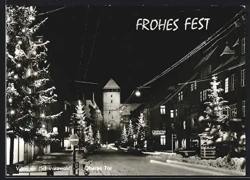 AK Villingen / Schwarzwald, Oberes Tor im Winter