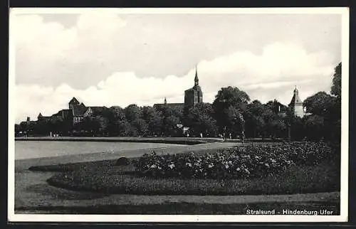 AK Stralsund, Partie am Hindenburg-Ufer