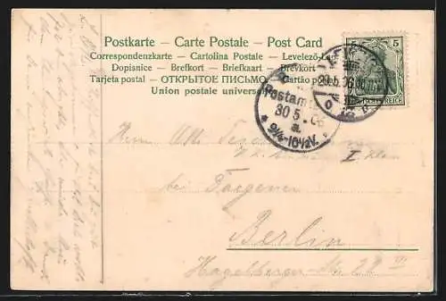 Lithographie Leipzig, Gasthaus Thüringer Hof