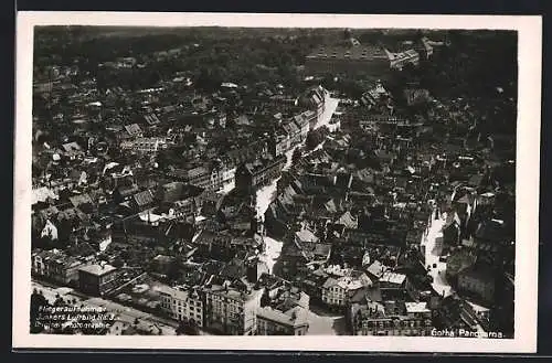 AK Gotha, Panorama vom Flugzeug aus