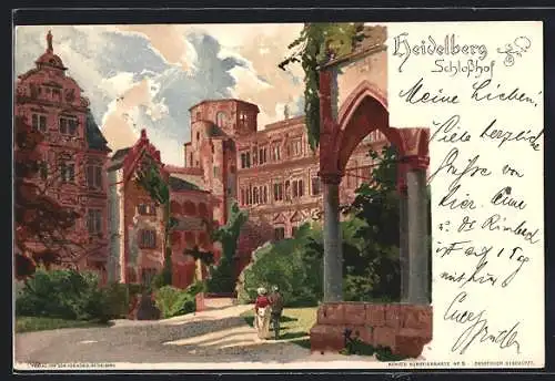 Künstler-Lithographie Heidelberg, Schlosshof