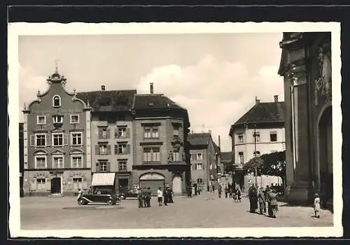 AK Säckingen a. Rhein, Kirchplatz