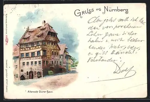Lithographie Nürnberg, Albrecht Dürer-Haus