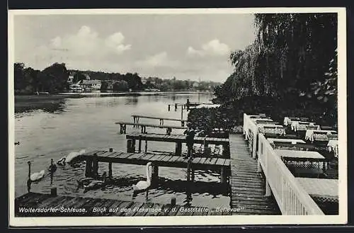 AK Woltersdorfer Schleuse, Gaststätte Bellevue am Flakensee