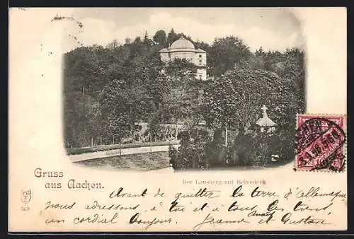 AK Aachen, Lousberg mit Belvedere