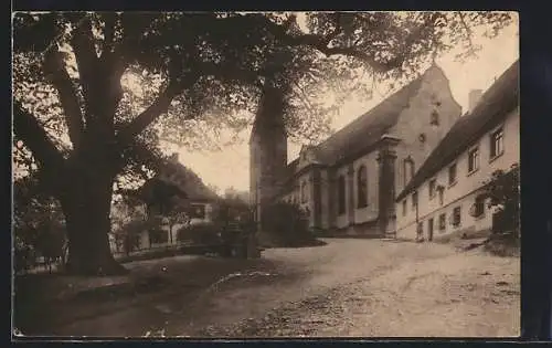 AK Unterkochen, Kirchplatz