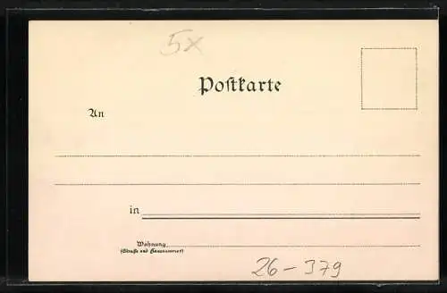 Künstler-AK Fritz Bergen: Oberammergau, Passionsspiel, Gemälde nach Aufnahmen von 1890, Blick auf die Bühne