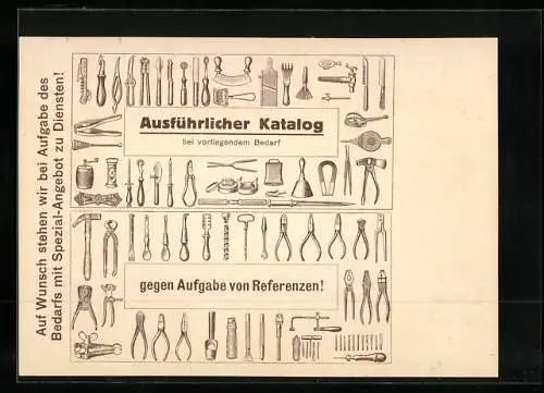 AK Kleinschmalkalden, G.B. Wiss Söhne, Angebot in Werkzeugen, Haus- u. Küchengeräten, etc.