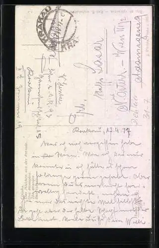 AK Junge Dame im Dirdl mit einer Drehleier