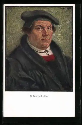 AK Portrait von Dr. Martin Luther