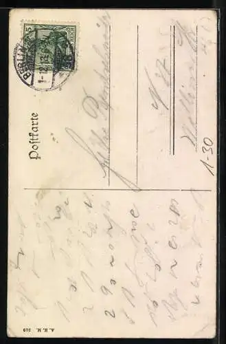 Lithographie Portrait Turnvater Jahn, Turnerriege bei Massenübung