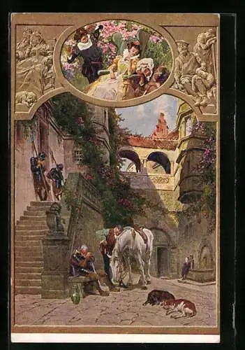 AK Dornröschen, das Schloss im Tiefschlaf